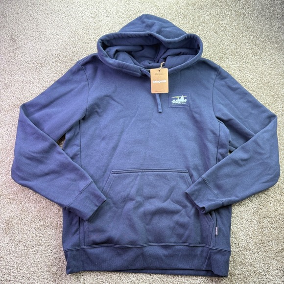 Patagonia Other - Patagonia Hoodie Sweatshirt 73' Skyline Uprisal Mens M Womens L Navy Blue NEW